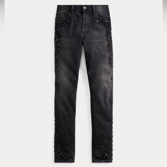 Polo Ralph Lauren Callen Studded High Rise Slim Jeans